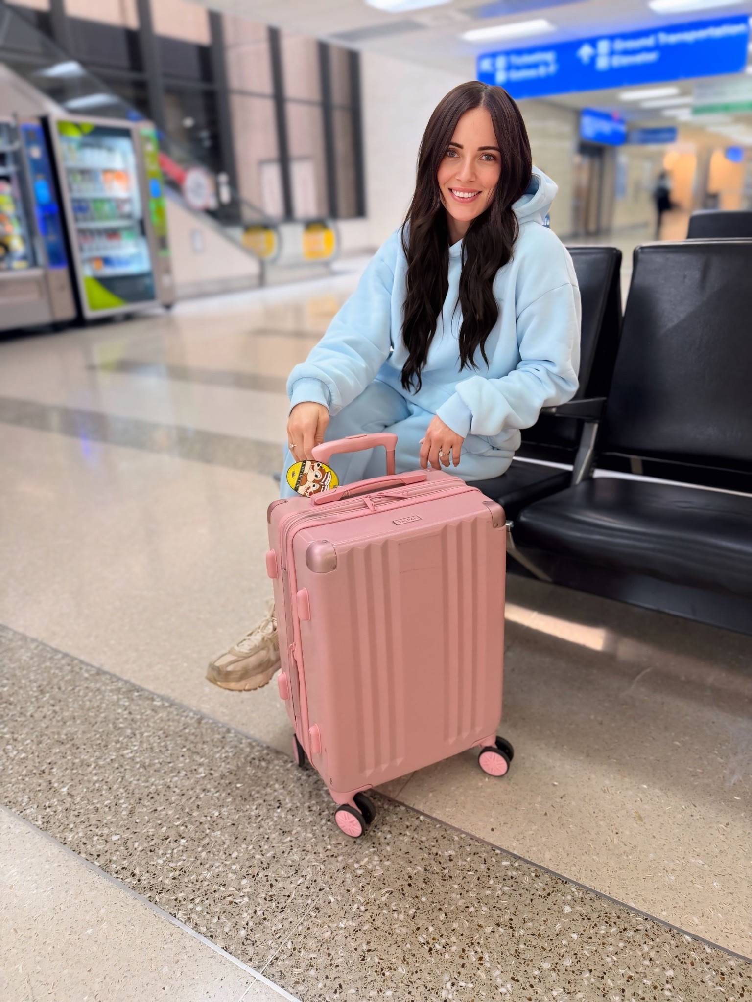 Just a girl and her Calpak going somewhere happy. ✈️

#LTKActive #LTKdayinmylife #LTKTravel