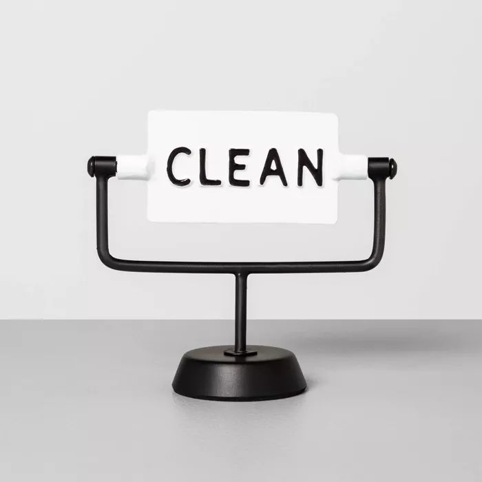 'Clean / Dirty' Reversible Sign White/Black - Hearth & Hand™ with Magnolia | Target