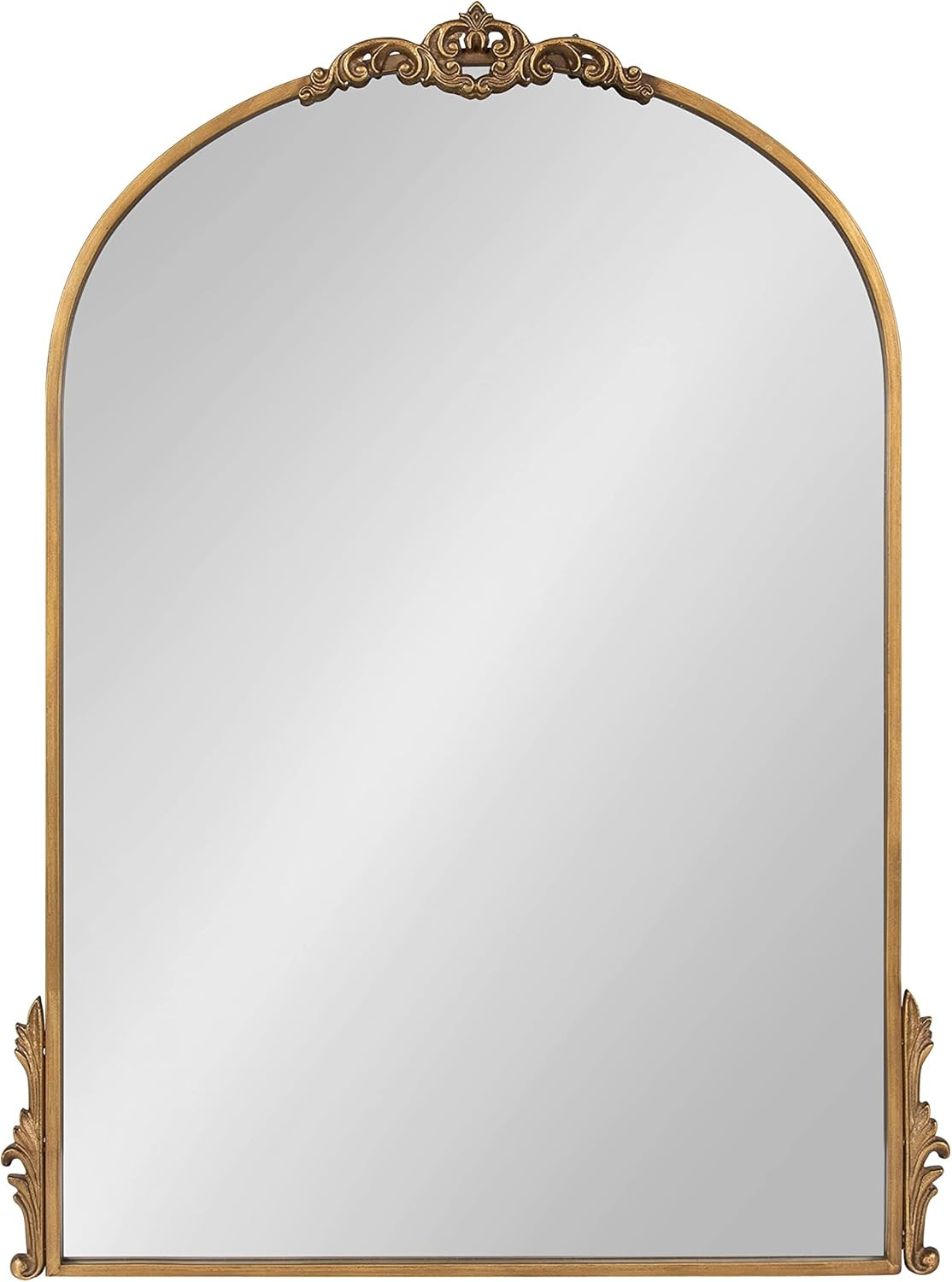 Kate and Laurel Myrcelle Traditional Arched Mirror, 25 x 33, Gold, Decorative Large Arch Mirror w... | Amazon (US)