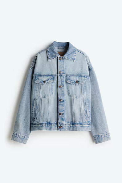 H & M - Oversized Denim Jacket - Blue | H&M (US + CA)