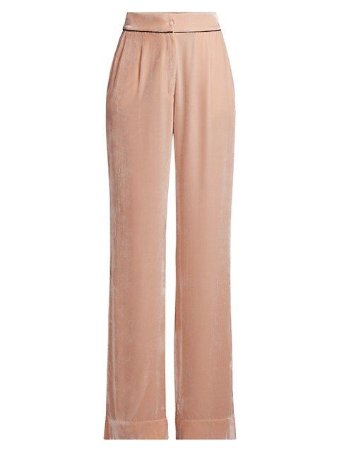 High-Waist Velvet Pants | Saks Fifth Avenue