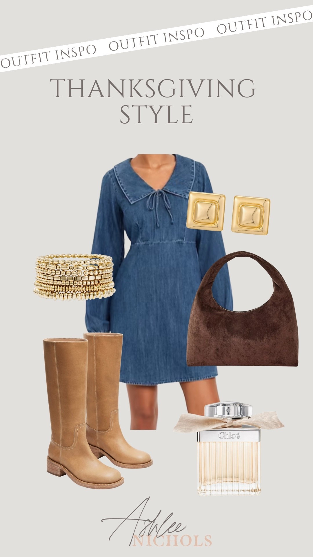Thanksgiving outfit inspo!

Denim dress, fall outfit, suede bag,
Holiday style

#LTKHoliday #LTKStyleTip #LTKFindsUnder100