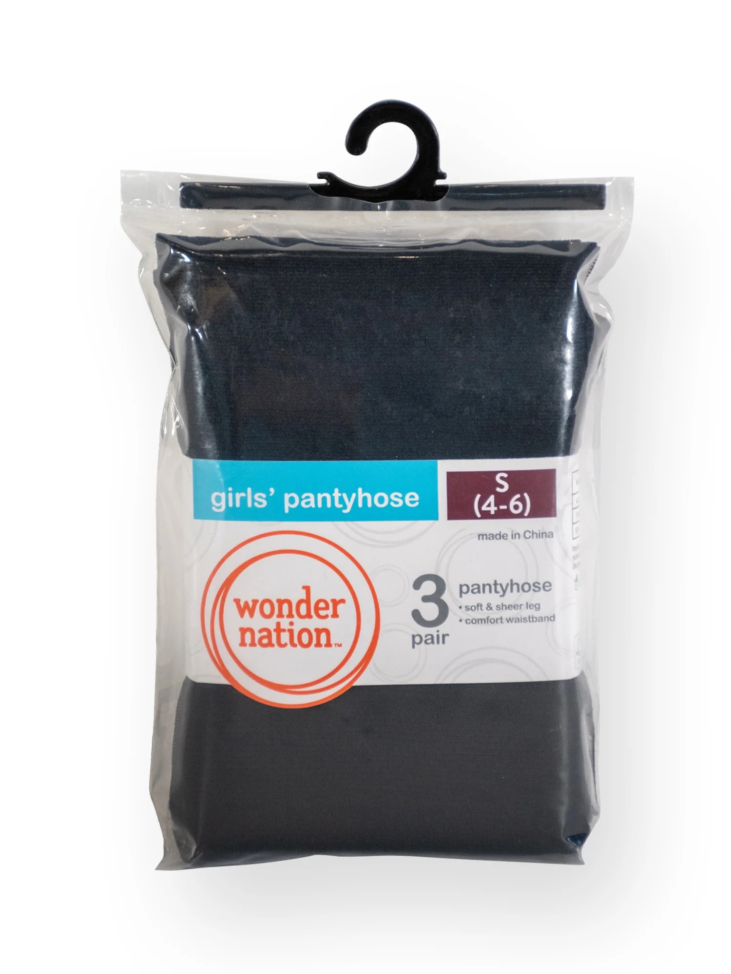 Wonder Nation Girls' Sheer Pantyhose, 3 pack, Sizes 4-16 | Walmart (US)
