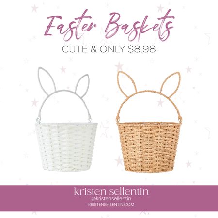 Easter Baskets $8.98 at Walmart back from last year! 

These are adorable and the handle bends for easy storing. 

#easterbasket #easter #easter2024 #walmart 

#LTKfamily #LTKhome #LTKfindsunder50