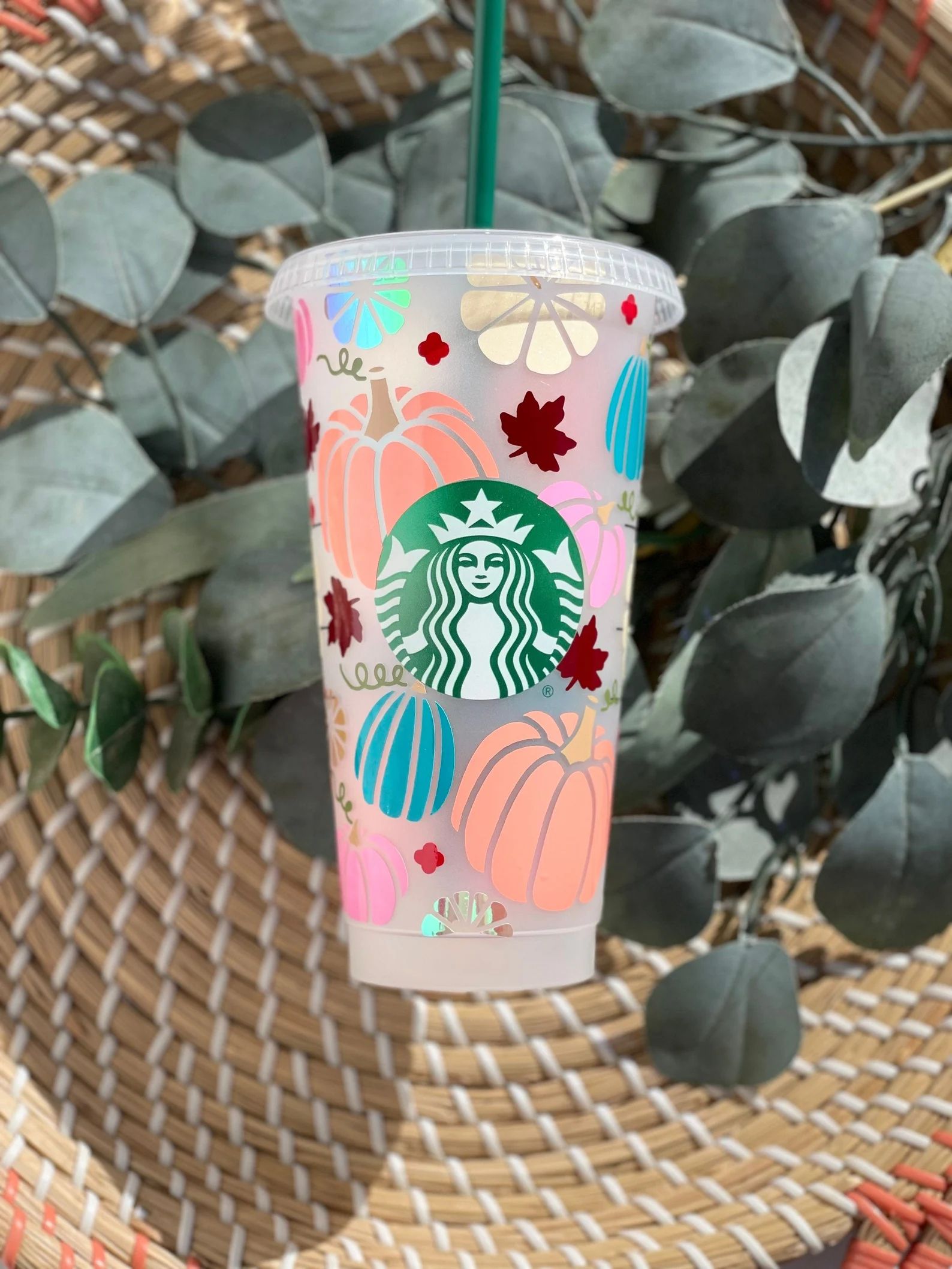 Fall Starbucks Cold Cup | Gift Idea | Birthday | Friend | Pumpkin Starbucks Cup Aesthetic | Pumpk... | Etsy (US)