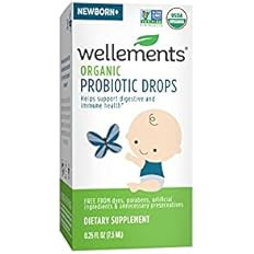 Wellements Organic Probiotic Drops, Baby Digestive and Immune Support for Infants and Toddlers, F... | Amazon (US)