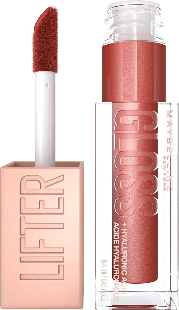 Maybelline Lifter Gloss, Hydrating Lip Gloss with Hyaluronic Acid, High Shine for Plumper Looking... | Amazon (US)