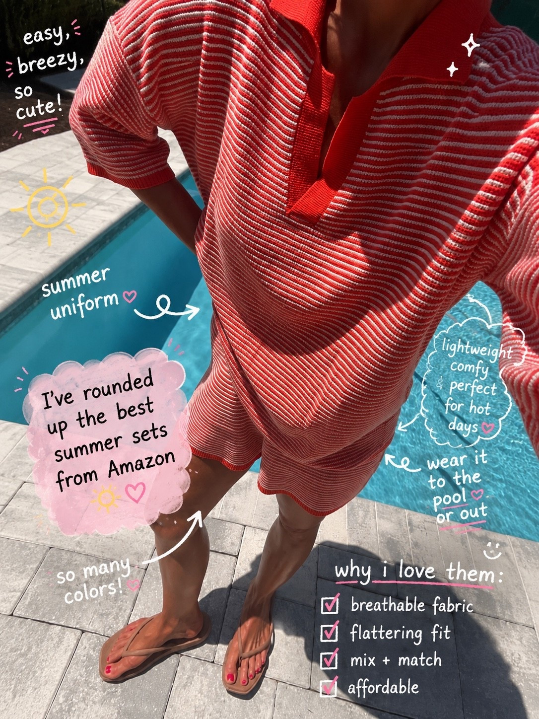 @Amazon summer sets are officially my favorite warm-weather outfit formula ☀️🤍 These matching short sets are effortless, comfortable, and make getting dressed so easy. Whether you’re heading to the pool, running errands, traveling, or grabbing lunch with friends, these Amazon fashion finds look put together with minimal effort. I’m wearing an XS in this set and love the relaxed fit. I’ve rounded up the best Amazon summer sets, matching sets, vacation outfits, resort wear, lounge sets, and casual summer outfits all in one place. Tap to shop my favorite Amazon finds and summer wardrobe staples!
#AmazonFashion #AmazonFinds #AmazonStyle #SummerOutfits #MatchingSet #ShortSet #AmazonDeals #VacationOutfits #ResortWear #SummerStyle