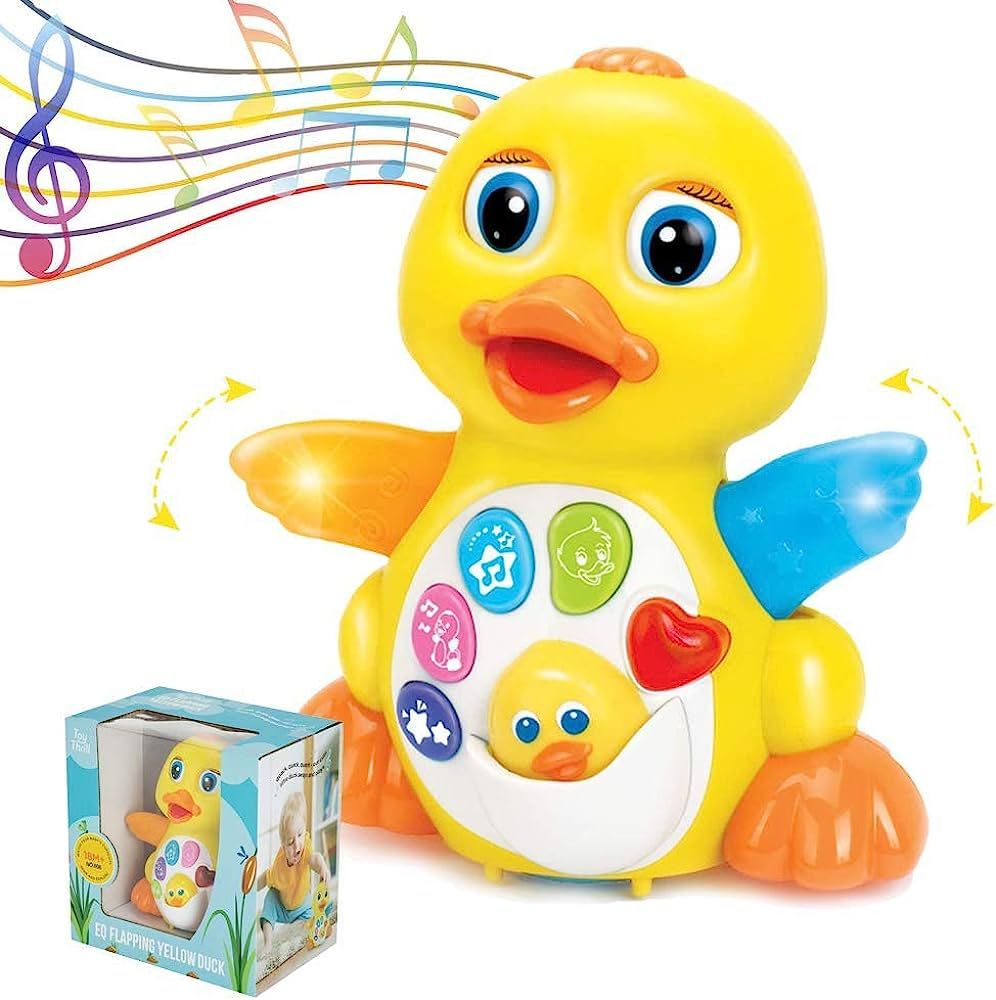 ToyThrill Walking & Dancing Yellow Duck Toy for 1 Year Old Baby - Interactive Action Learning Edu... | Amazon (US)