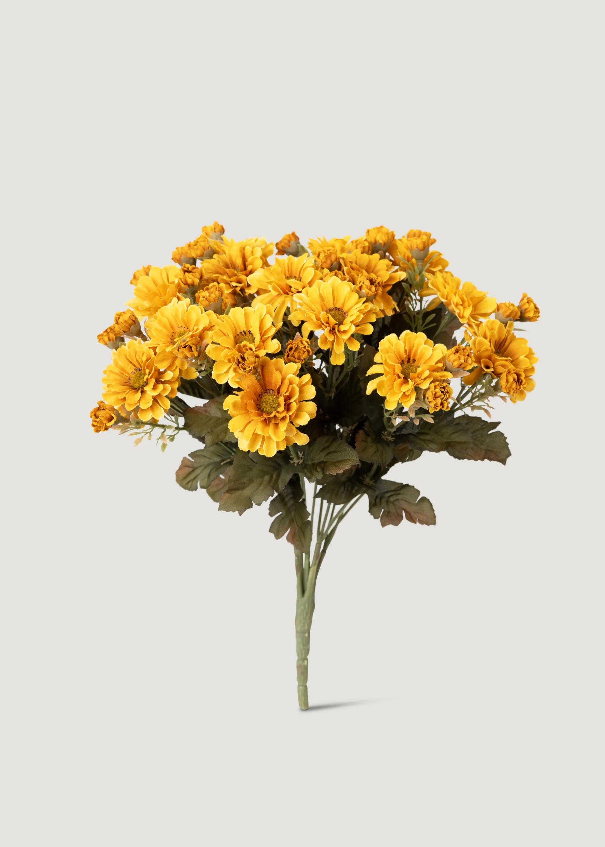 Golden Yellow Mum Bush | Artificial Fall Flowers at Afloral | Afloral