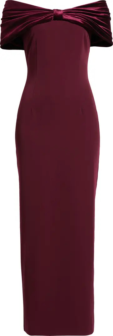 Belluno Off the Shoulder Column Gown | Nordstrom