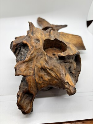 Driftwood Candle Holder -Sculpture rustic primitive 12”  | eBay | eBay US