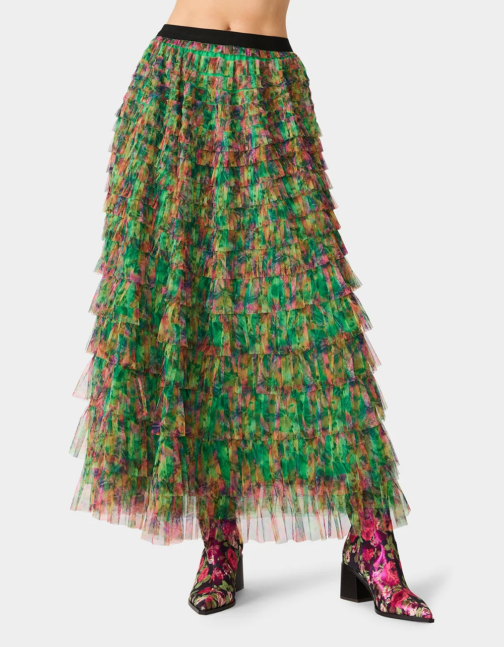 Lovely Layers Skirt Green | Betsey Johnson