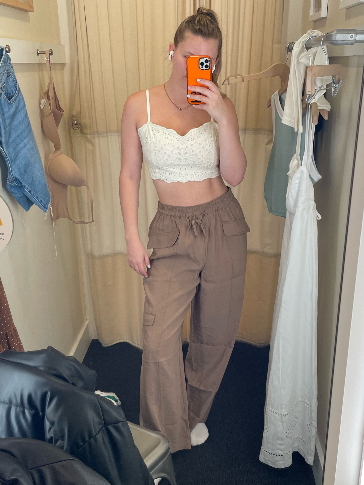 New Madewell items for spring/summer. The comfiest loose cargo pants &amp; crochet top!

#LTKstyletip #LTKunder100 #LTKfit