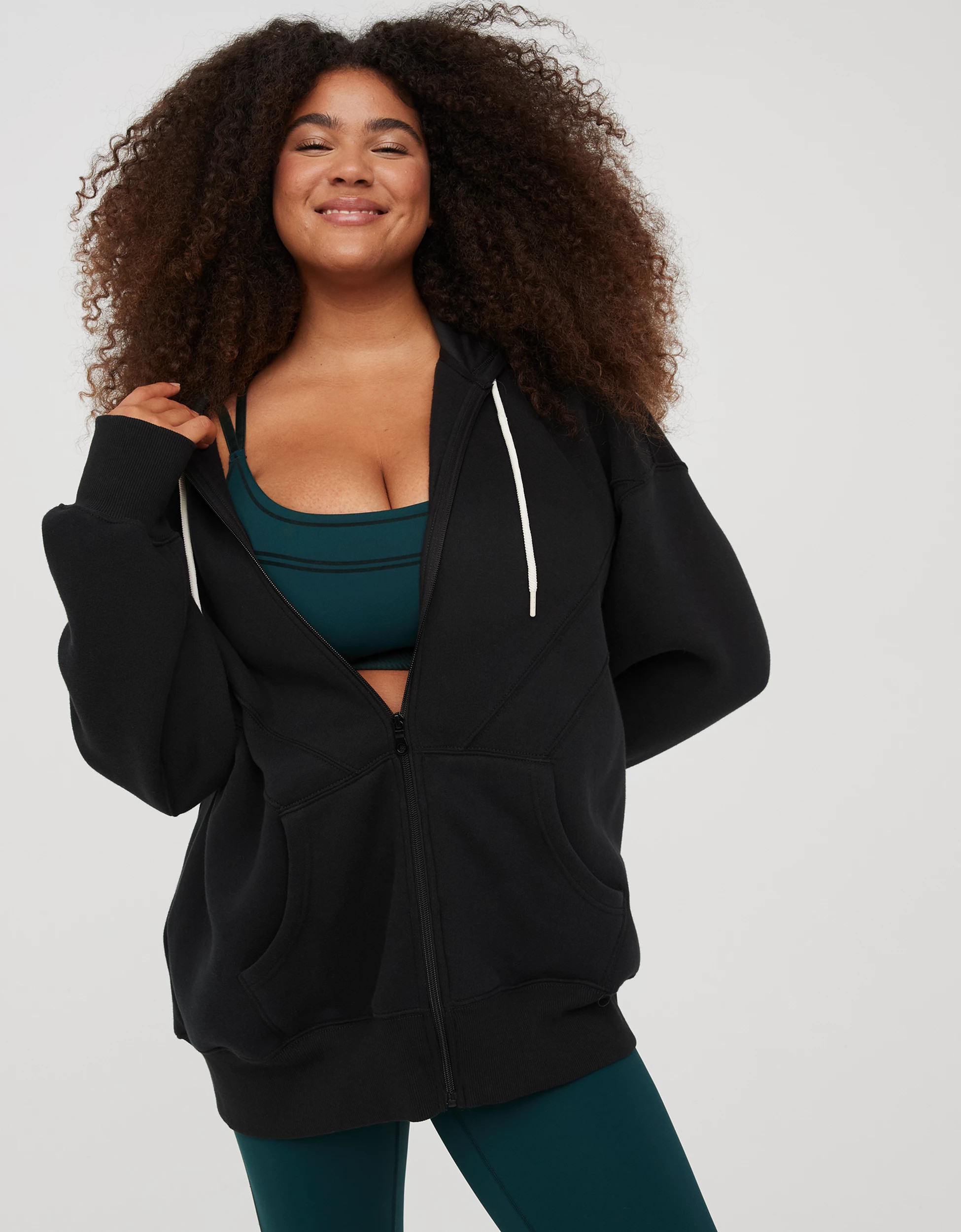 OFFLINE By Aerie Cloud Fleece Full Zip Sweatshirt | Aerie
