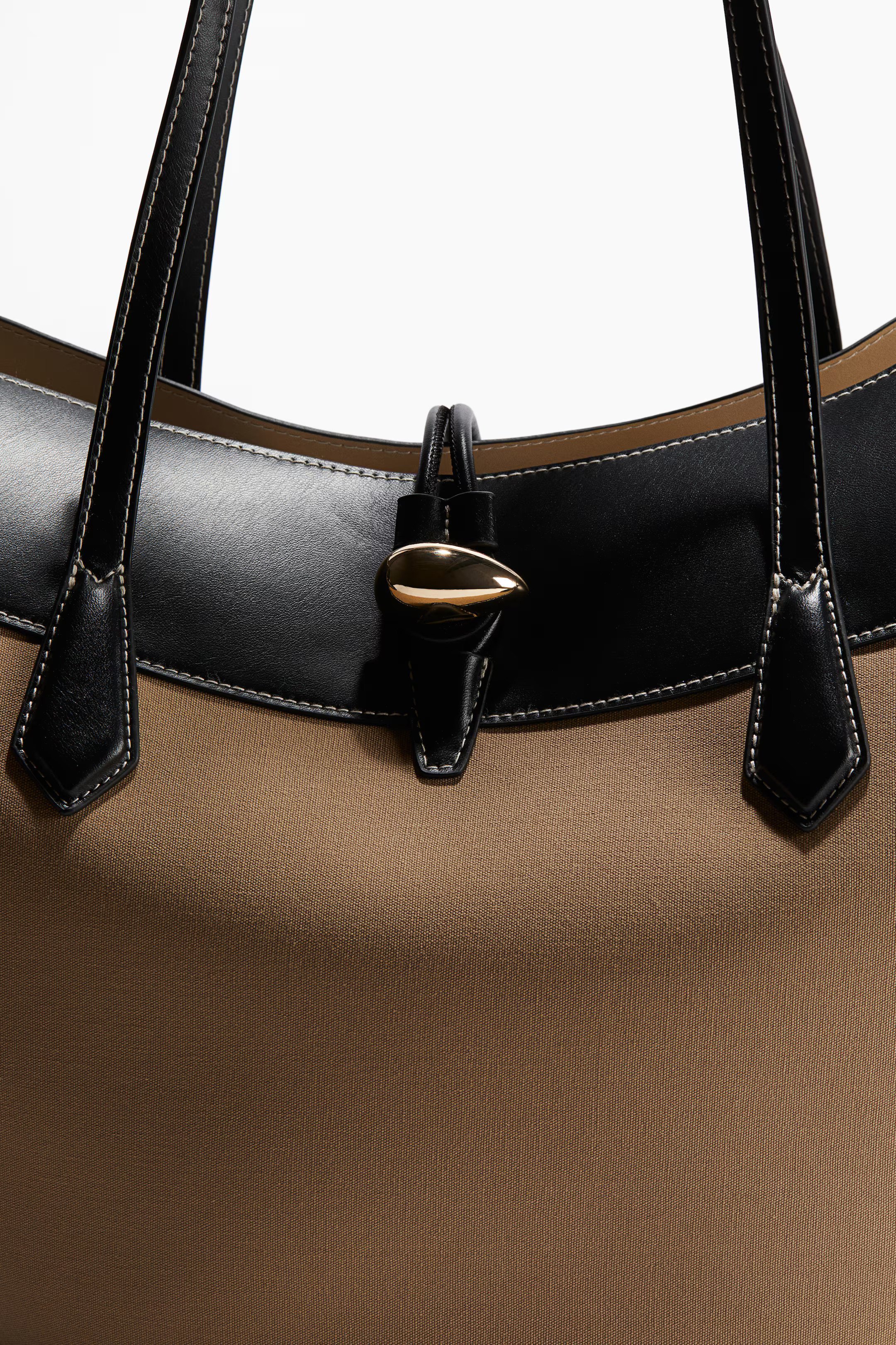 Shopper - Dark beige/black - Ladies | H&M US | H&M (US + CA)