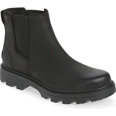 SOREL Revel Road Waterproof Chelsea Boot in Tobacco/Black at Nordstrom, Size 5 | Nordstrom