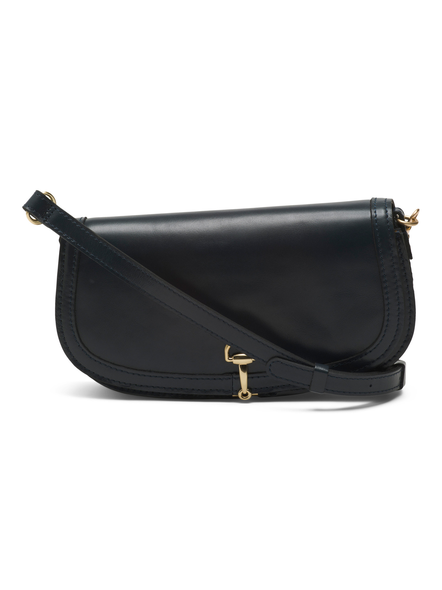Leather Martell Crossbody Clutch With D Ring Closure | TJ Maxx