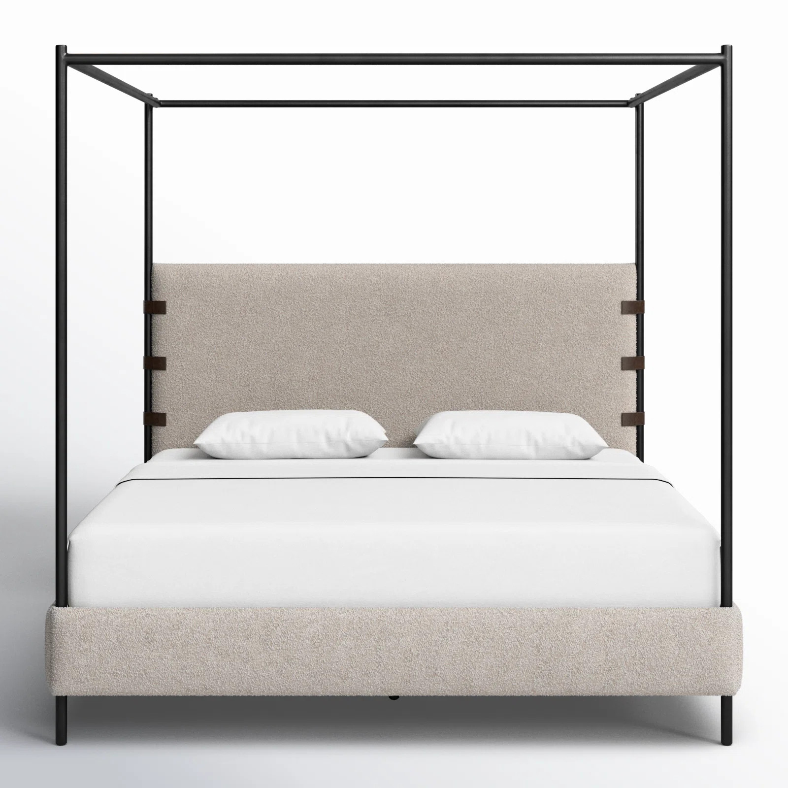 Malo Upholstered Metal Canopy Bed | AllModern