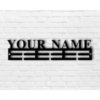 Custom Sports Medal Display, Personalized Metal Name Sign 12 Rung Holder, Display | Etsy (US)