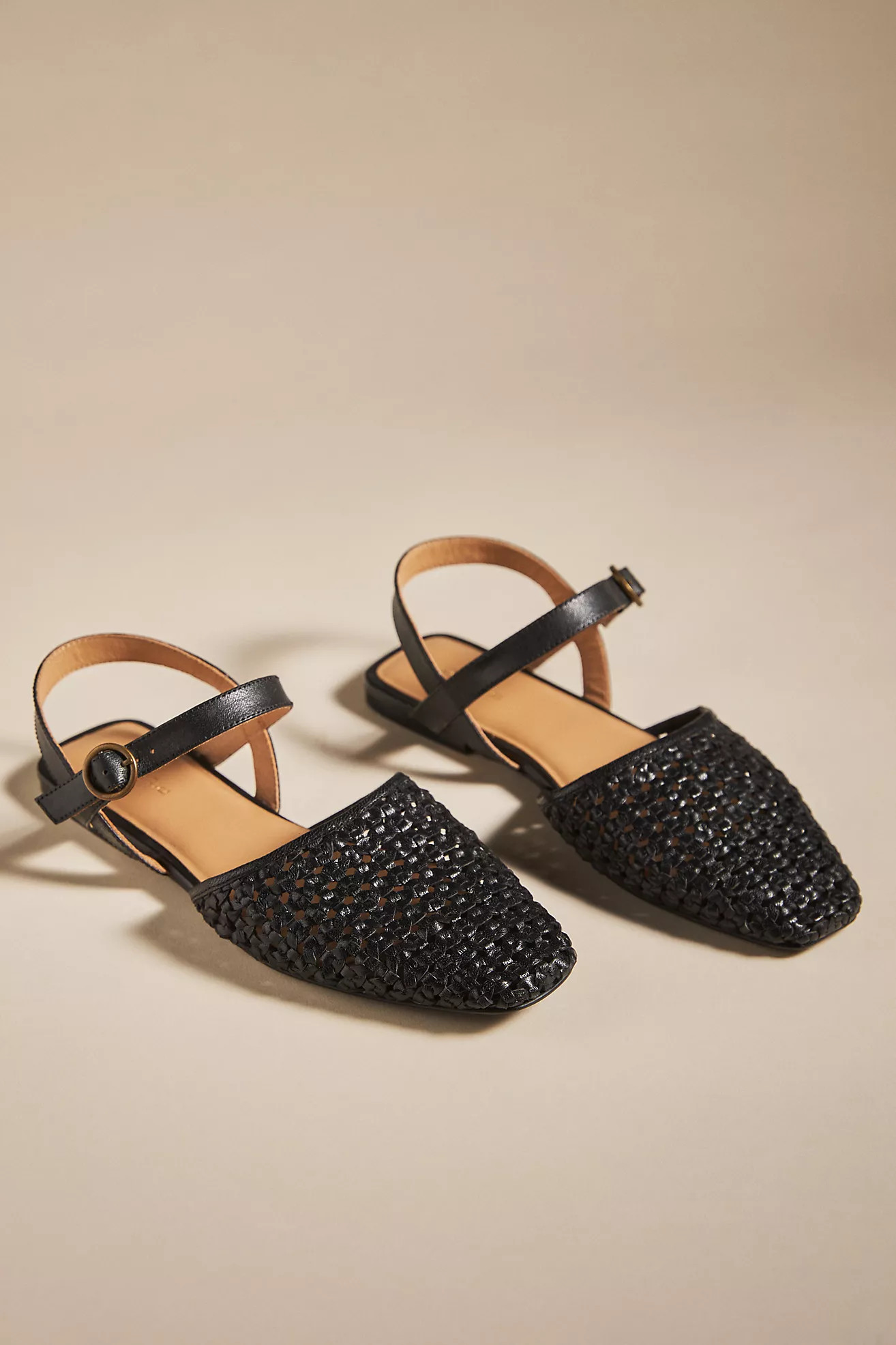 Pilcro Woven Flats | Anthropologie (US)