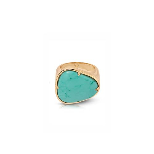 Ettika Turquoise Solstice Ring. Gold Ring For Women. Womens 18k Gold Plated Statement Rings, Western Jewelry. Size 5 | Amazon (US)