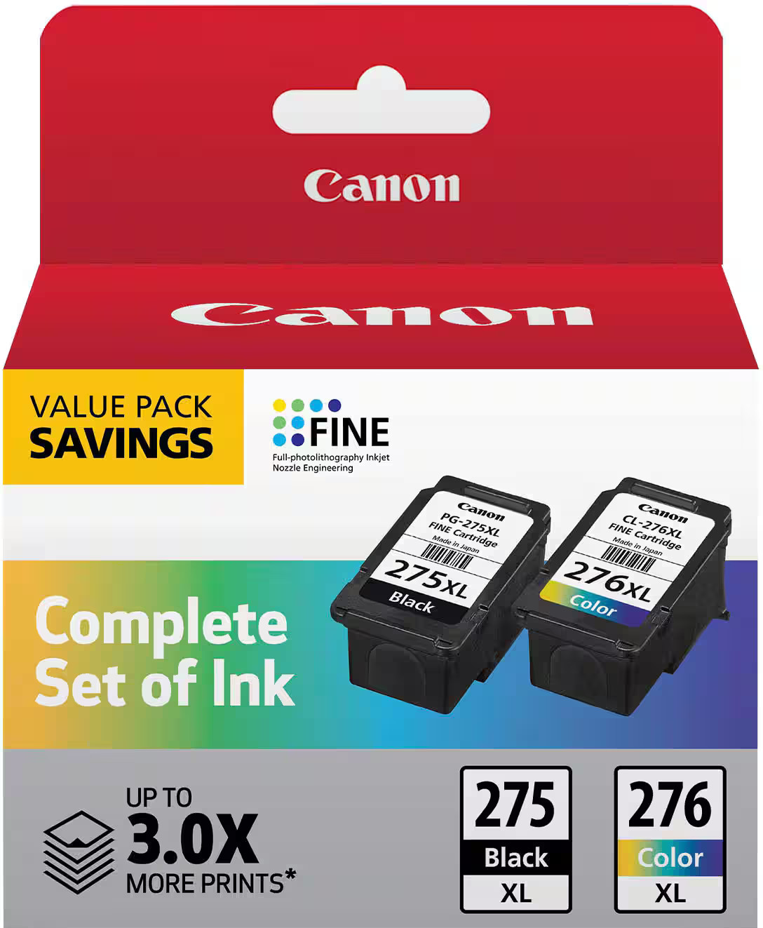 Canon PG 275XL & CL276XL 2-Pack High Yield Ink Cartridges Black & Multicolor 4981C008 - Best Buy | Best Buy U.S.