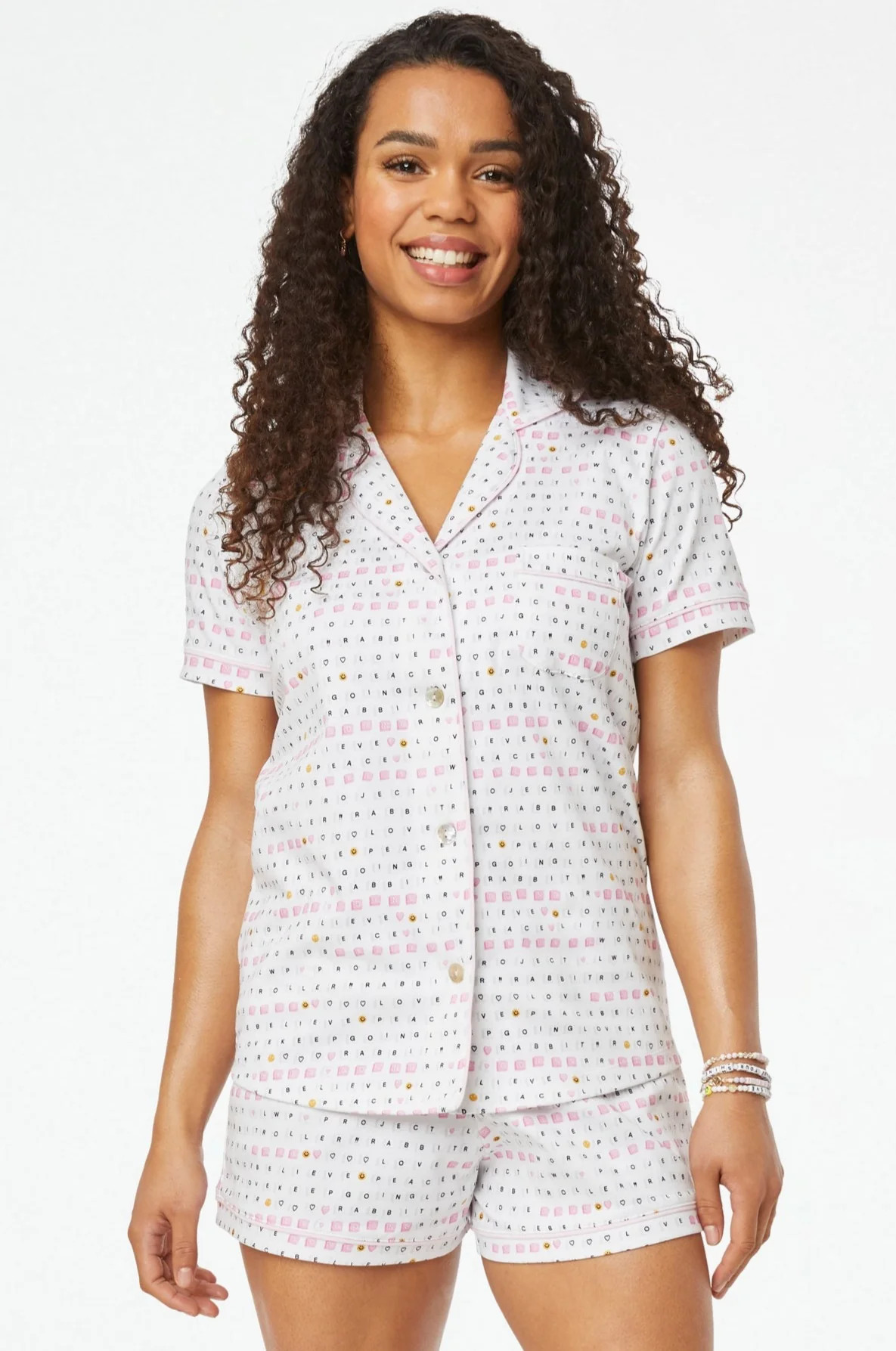 Love & Letters Polo Pajamas| Roller Rabbit | Roller Rabbit