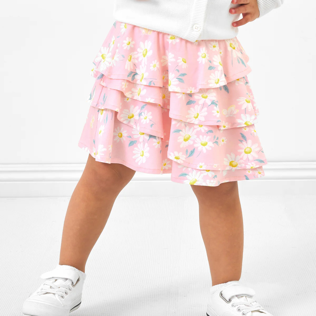 Rosy Meadow Ruffle Skort | Little Sleepies