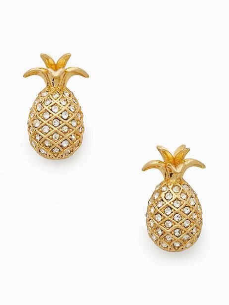 pineapple passion stud earrings | Kate Spade Outlet