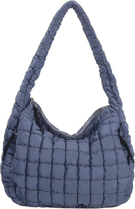 Puffer Tote Bag for Women Large Quilted Carryall Bag Soft Puffy Crossbody Lightweight Shoulder Ha... | Amazon (US)
