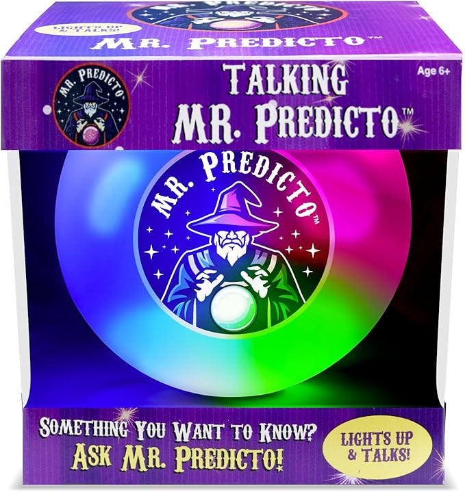 Mr. Predicto Fortune Telling Ball - Ask a Question & He Speaks The Answer - Fun White Elephant Gi... | Amazon (US)