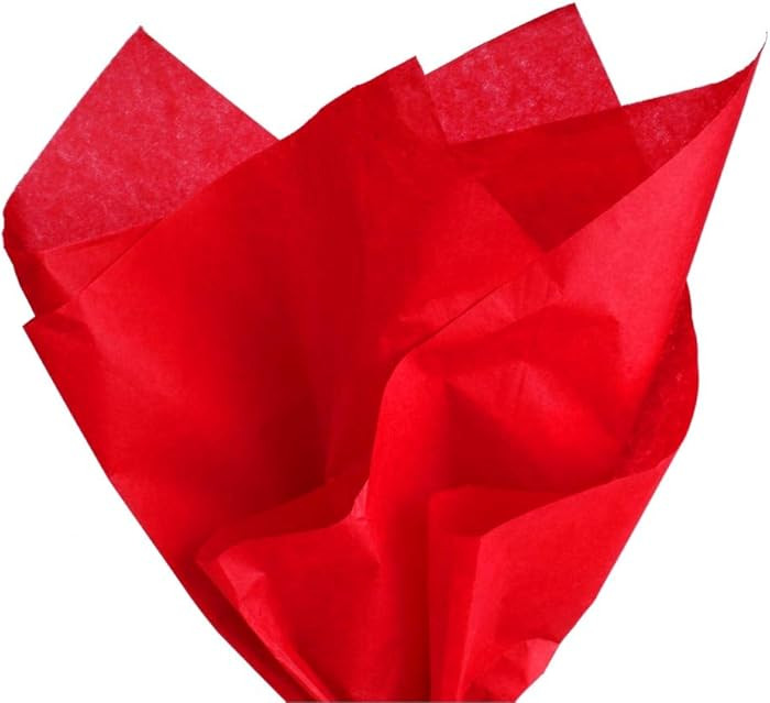 PMLAND 100 Sheets Red Tissue Paper Bulk, 20x15 Inches Wrapping Tissue Paper for Gifts, Bags, Craf... | Amazon (US)