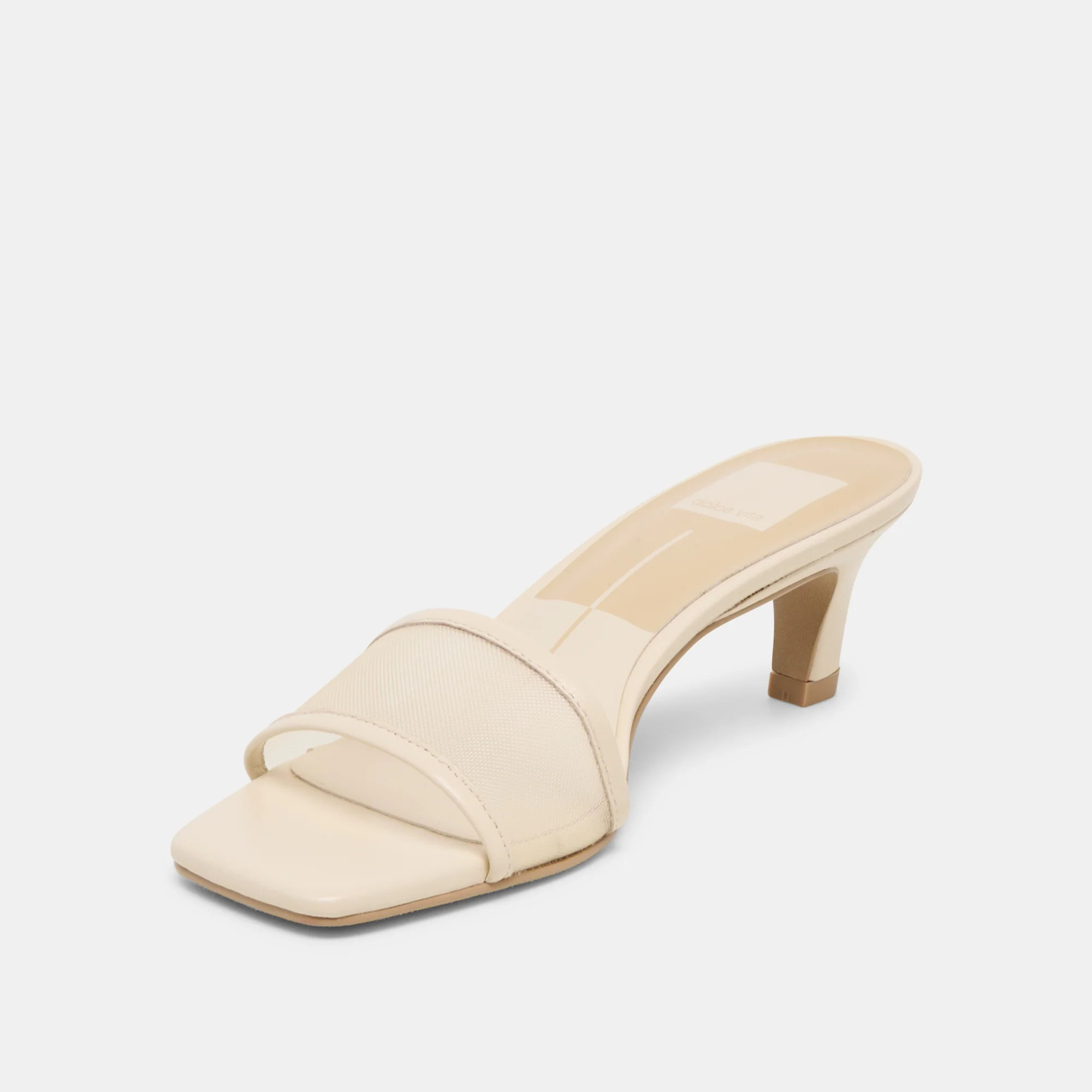 Rexa Mesh Heels Creme Mesh | DolceVita.com