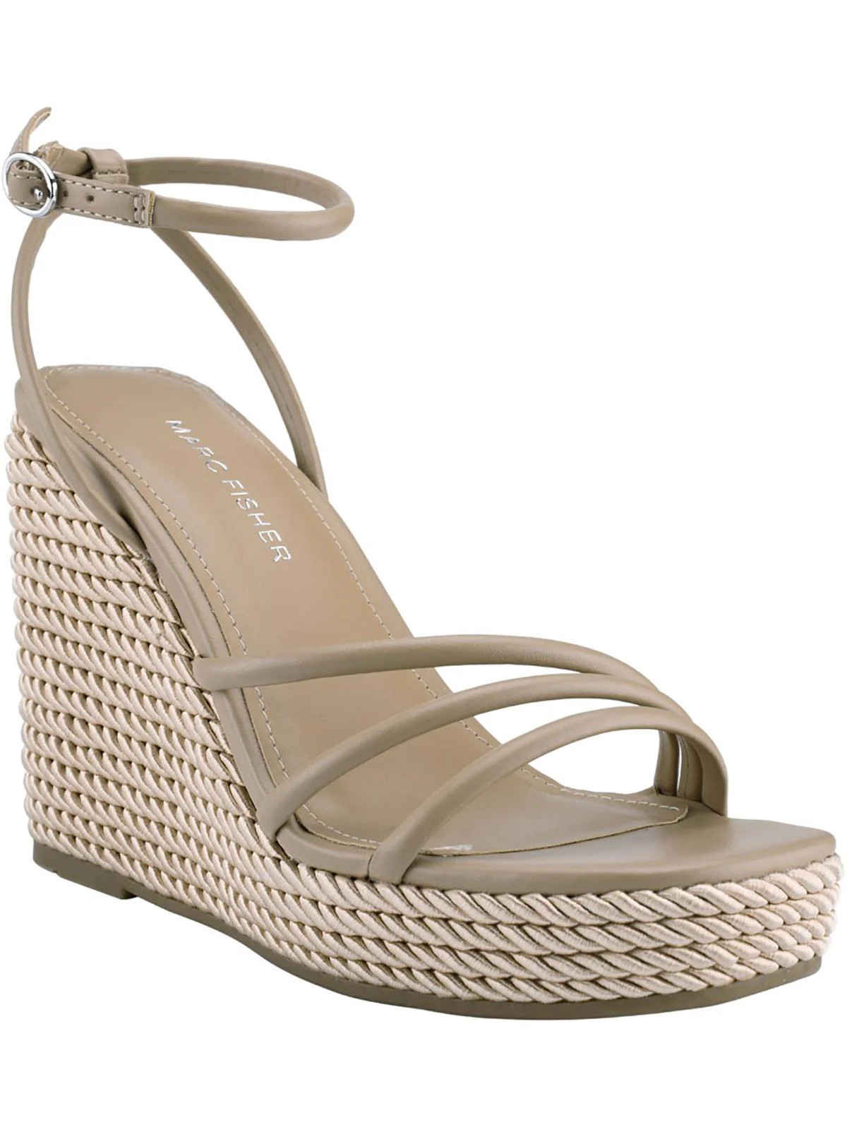 Zeki Womens Woven Ankle Strap Wedge Heels | Shop Simon