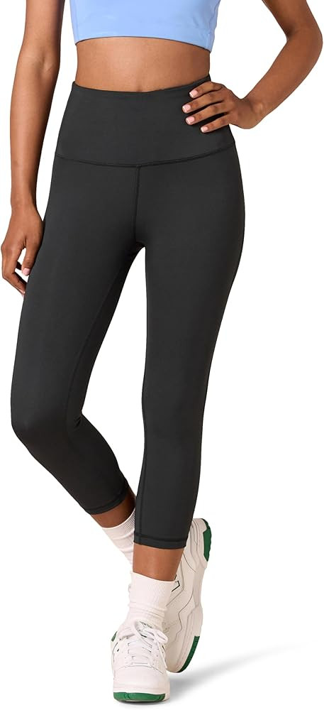 Amazon Essentials Women's High Waisted Active Sculpt Cropped Workout Exercise Capri Leggings | Amazon (US)