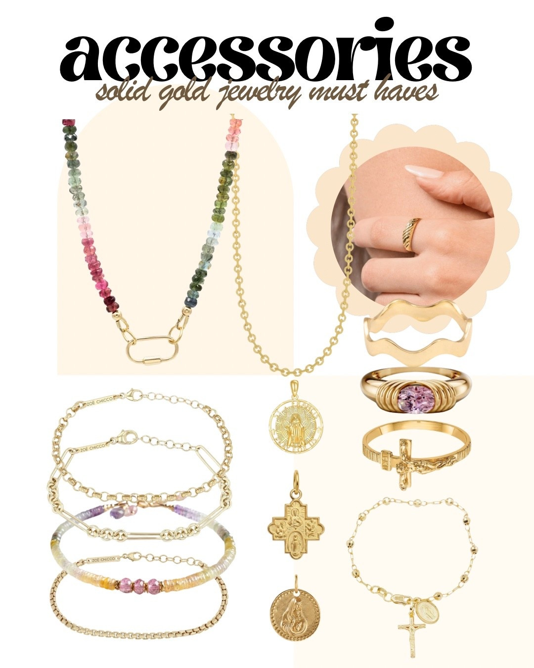 ✨ Build Your Forever Collection: Ditch the Costume, Invest in Gold! ✨

Why settle for jewelry that tarnishes, turns green, and loses its shine? This collection of stunning gold pieces—from religious devotional pendants to chic layering necklaces and beautiful charm bracelets—is more than an accessory, it's an investment! 💰

The Solid Gold Difference:

Built to Last: Quality gold won't fade or tarnish.

Hypoallergenic: Better for your skin (no green residue!).

Timeless Value: These are pieces you'll wear, cherish, and pass down.

It's time to curate a jewelry wardrobe of pieces you can wear every single day, in the shower, at the gym—with zero worry. Start replacing your fast fashion jewelry and start investing in the classics!

🌟 Tap to shop these forever pieces and start your real gold collection today! 🌟

#SolidGold #FineJewelry #InvestmentPieces #JewelryGoals #RealGold #QualityOverQuantity #HeirloomJewelry #LayeringNecklaces #ChicAccessories #SustainableStyle #TimelessStyle #LTKjewelry #LTKinvestment #GoldLover

#ltkholiday #ltkgiftguide