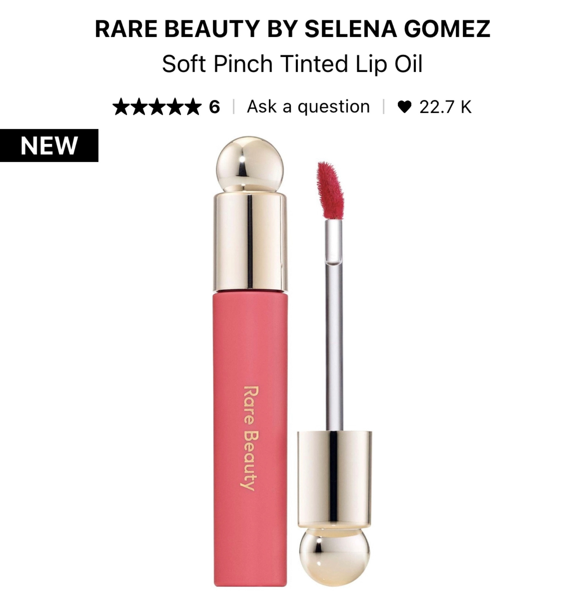 Rare Beauty new lip oil 😍 App exclusive today! Get access one day early with the app. Snagged 2 tonight before they all sell out tomorrow 😅

#LTKGiftGuide #LTKFind #LTKbeauty