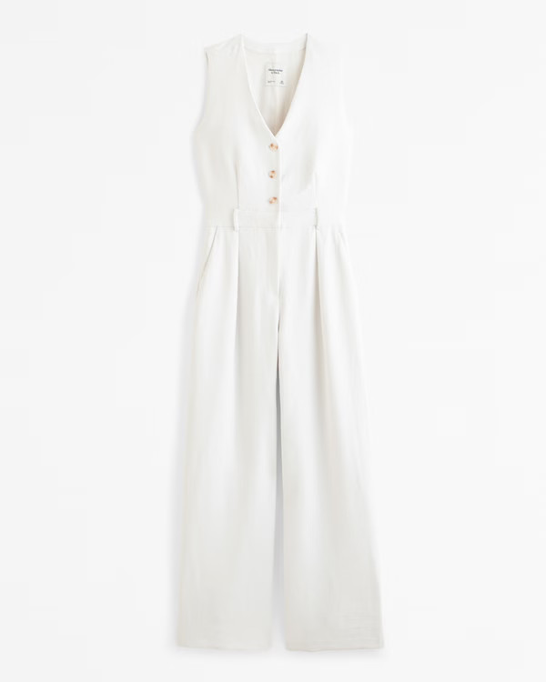 Women's The A&F Mara Vest Jumpsuit | Women's Clearance | Abercrombie.com | Abercrombie & Fitch (US)
