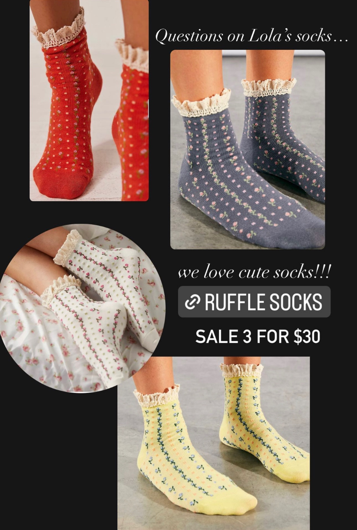 Movement Classic Ruffle Socks