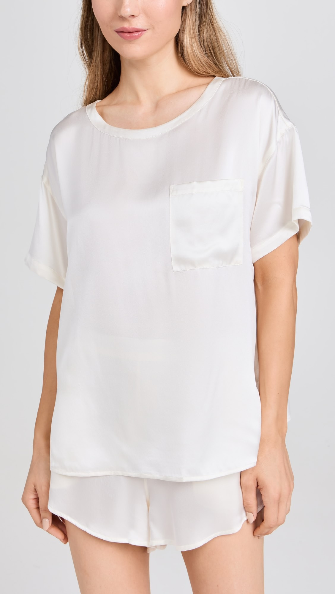 Washable Silk Tee Short Set | Shopbop