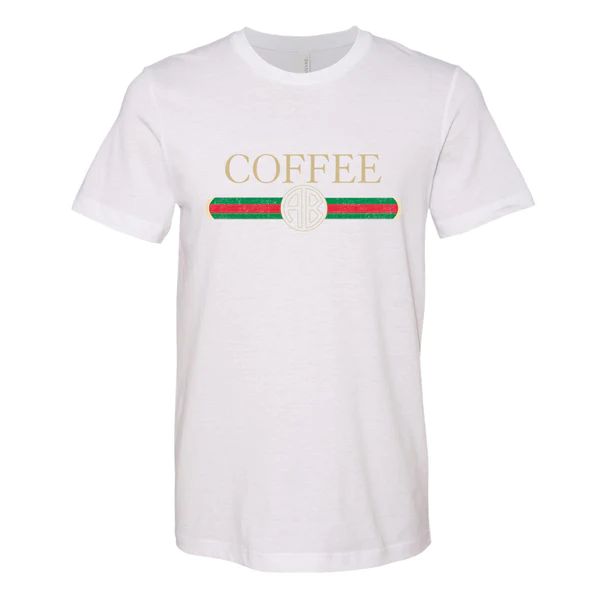 Monogrammed 'Coffee Designer Dupe' Premium T-Shirt | United Monograms