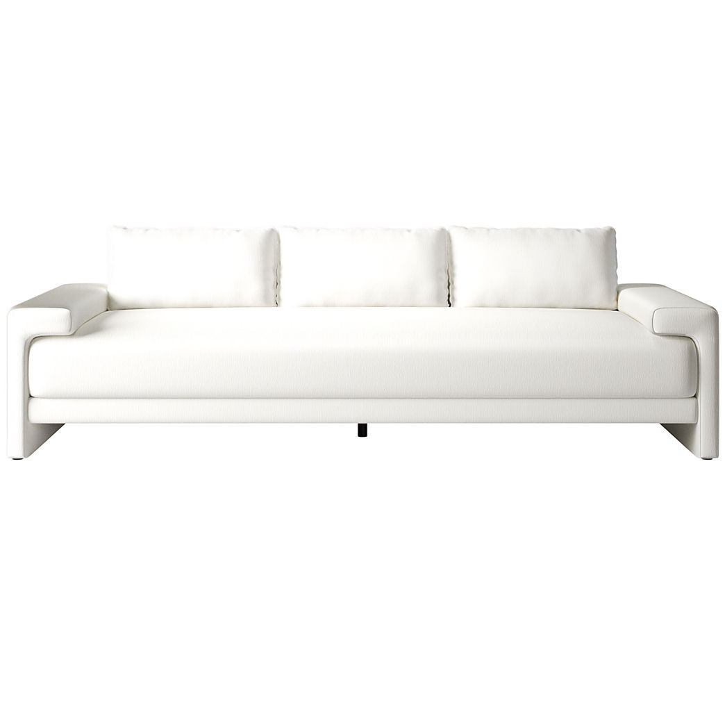 Camden White Performance Fabric Sofa + Reviews | CB2 | CB2