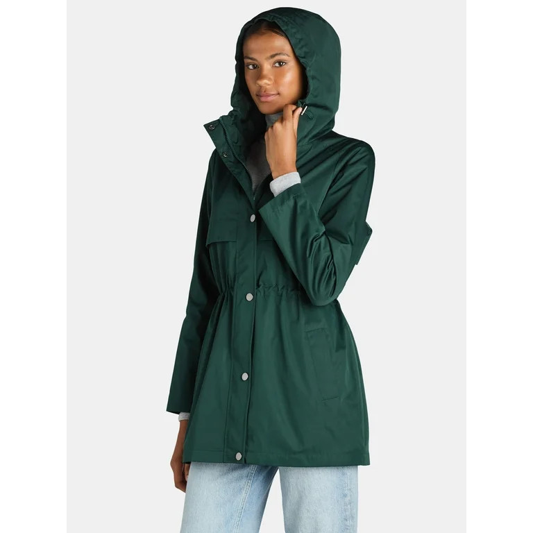 Time and Tru Women's and Women's Plus Lightweight Anorak Jacket with Hood, Sizes XS-3X - Walmart.... | Walmart (US)