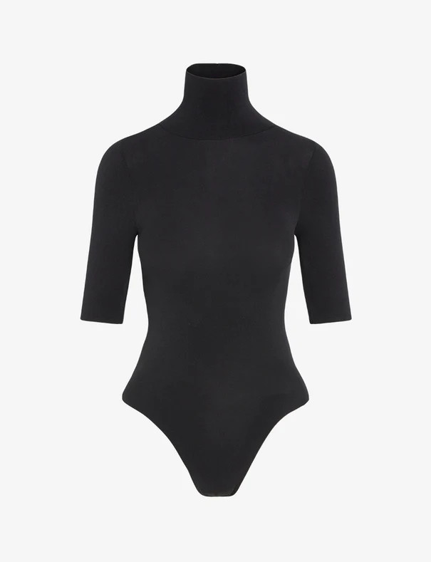 Ballet Short Sleeve Turtleneck Bodysuit | commando