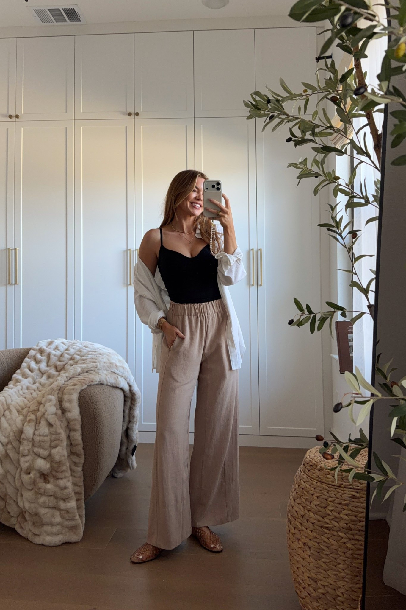 tank: xs // button up: small // pants: small 