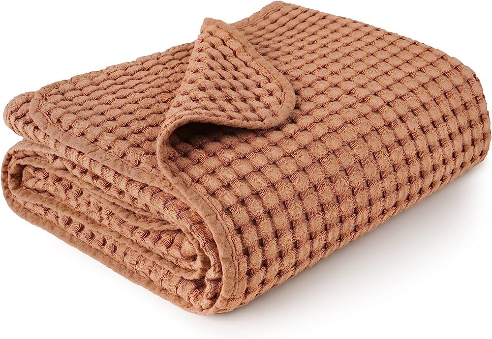 Waffle Baby Blankets, Nursery Blankets for Boys Girls, Swaddle Blankets Neutral Soft Lightweight ... | Amazon (US)