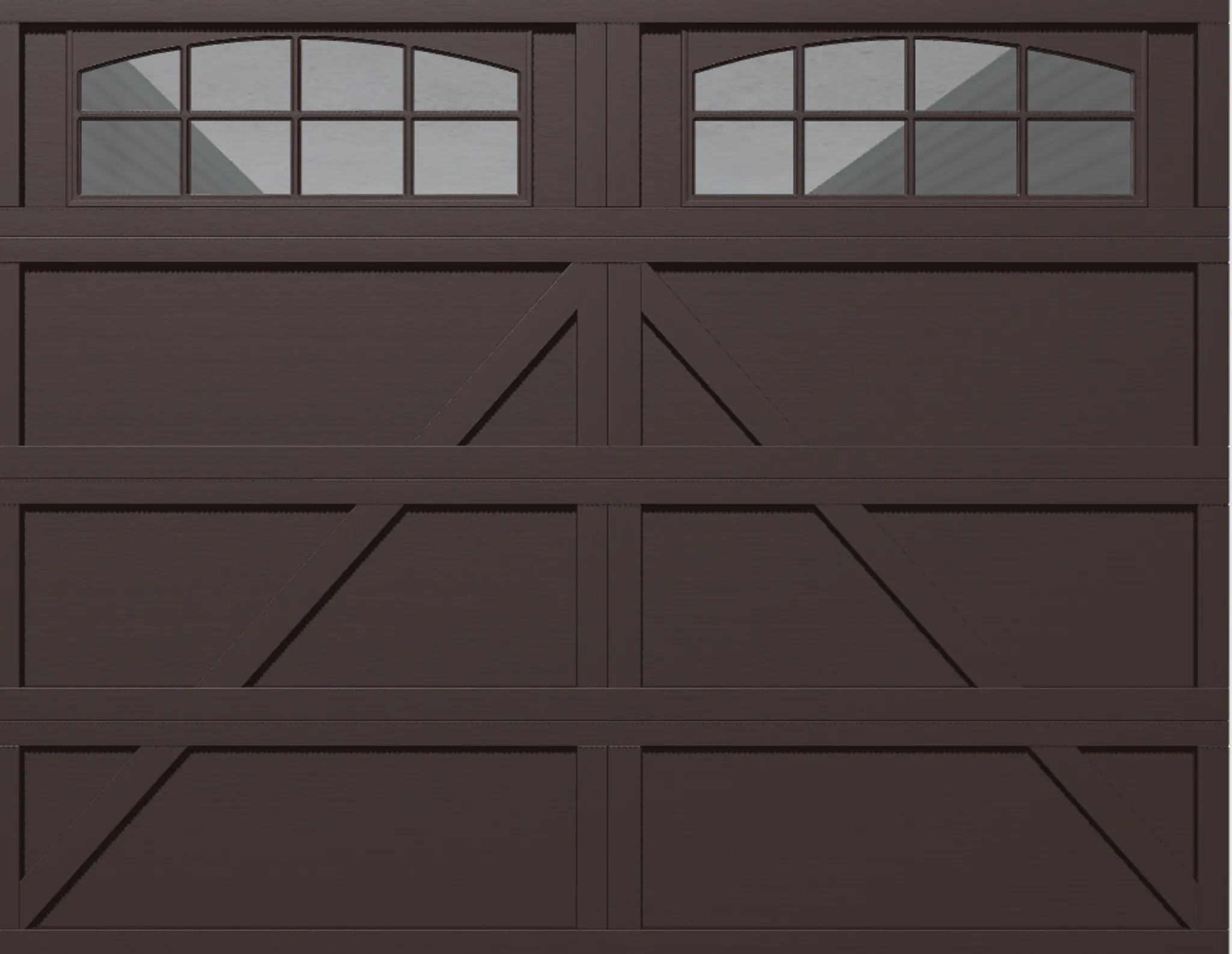 Wayne Dalton Classic Steel Model 9405 9-ft x 7-ft 10 R-Value Insulated Brown Single Garage Door with Windows one_size | WD9405CHBRCSIII97 | Lowe's
