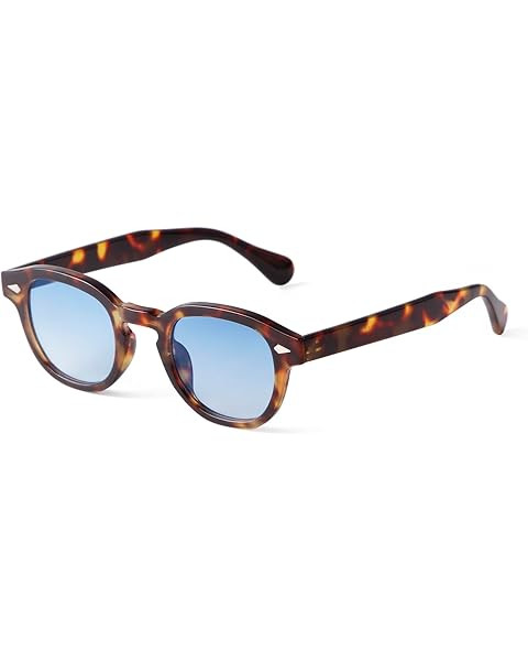 Unisex Vintage Retro Round Style Tinted Sunglasses For Men Women Fashion Circle Sun Glasses 46mm | Amazon (US)
