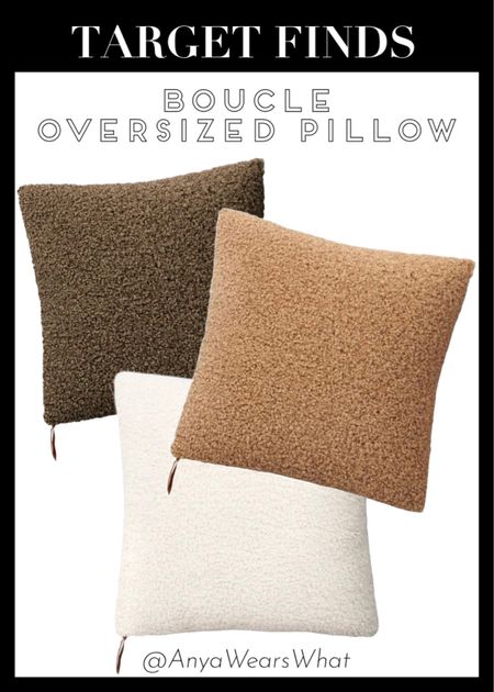 Found the cutest teddy boucle oversized pillows at Target! Available in 3 beautiful FALL colors! 🍂  

#target #targetfinds #targetdecor #decor #homedecor #boucle #teddyboucle #throw #throwblanket #bedroom #livingroom #sale #pillows #oversizedpillows #bouclepillows #LTKHoliday

#LTKSeasonal #LTKhome #LTKfindsunder100